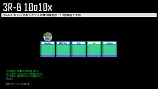 「電脳世界杯 the 2nd」#6　３Ｒ－Ｂ「10○10×」