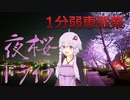 【1分弱車載祭】ゆかりさんと千波湖の夜桜ドライブへ