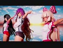 【東方MMD】ブルマのかぐもこ幽香鈴仙聖で気まぐれメルシィ～胸弾む心躍る～