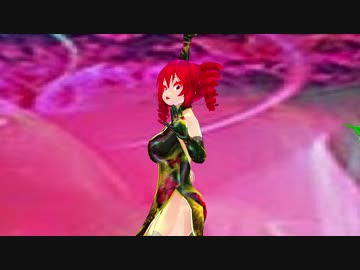 【重音テト　櫻花アリス　小春音アミ】桃源恋歌【MMD】