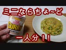 【 カップヌードルチャーハン 】　ミニならちょうど一人分 ! !　【 簡単・美味しい 】