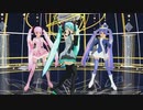 【MMD】Hand in Hand　桜ミク 雪ミク ひとま式初音ミク