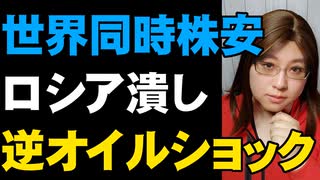 世界同時株安。逆オイルショックが一押し。日本も景気対策が必要。経済ニュース解説