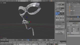 Blender キャラモデリング 作業動画