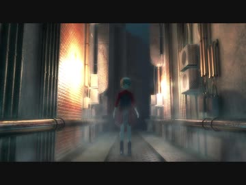 雨降る夜の路地裏【MMD】