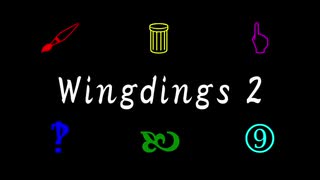 【フォント】変なフォント Part3「Wingdings 2」