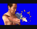 サブマシンガンをぶっぱなす先輩