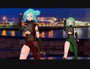 【MMD】撫子色ハート（Miku,Gumi）