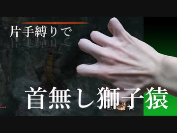 【苦難＋厄憑】真・片手縛りのSEKIRO #3【首無し獅子猿】