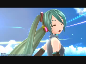 【初音ミク-ProjectDIVA-F2nd】水色少女【ミクの日】