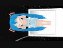 【3Dに見えるかな？】 ぴくちぃミクちゃんが泳ぐだけ