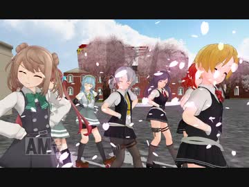 [MMD艦これ]満潮と舞風(+第四駆逐隊)でトゥインクル