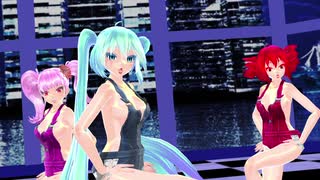 【重音テト　小春音アミ　初音ミク】ZIGG-ZAGG【MMD】