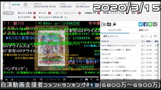 【自演動画】6900万コメ＆日鯖6400万コメ達成の瞬間+自演支援者コメントランキング#13