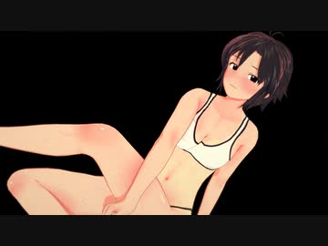 真が軽くストレッチをしているだけ