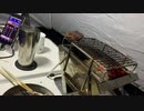 真夜中のコロナキャンプ！大きい肉を焼いてみた！①Midnight corona camp! I baked big meat!①