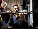 のまさんち「ヤマハＴＴ Ｒ90　曲がったステップ直しました」