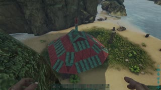 【２分ちょっとで】豆腐ハウスにトンガリ屋根を作る方法【ARK】