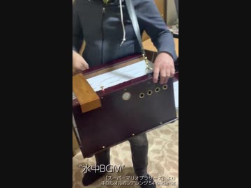 【手回しオルガン】「水中ステージBGM」を演奏してみた【スーパーマリオブラザーズ】