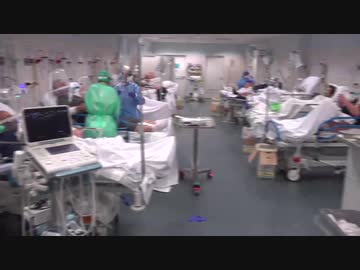 武漢肺炎ウイルス蔓延で医療崩壊...イタリアの病院内の集中治療室