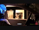 【RASH A1M】ドッキリ映像！ ロボットがドライブスルーを利用したら？【吹き替え】｜Drive Thru Robot Driver Prank