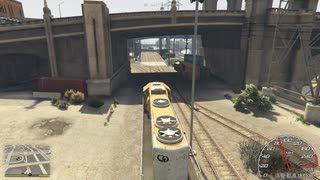 GTA5：621mph/1000km/hでロスサントスを一周廻す(フリーカメラ)