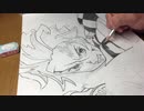 鉛筆だけで炭治郎描いてみた　鬼滅の刃hinokamikagura tanjirou kamado