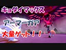 キョダイマックスアーマーガアをたくさん捕まえた
