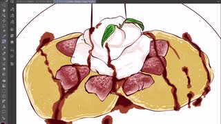 CLIP STUDIOでパンケーキを描いてみた