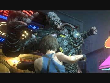 【実況】おまけが本編？1:48 Speedrunと追跡者ノーダメナイフ撃破【バイオハザードRE3体験版】