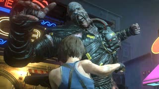 【実況】おまけが本編？1:48 Speedrunと追跡者ノーダメナイフ撃破【バイオハザードRE3体験版】