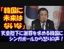 【海外の反応】 「韓国に 未来はないな」 天皇陛下に 謝罪を求める 韓国に シンガポールから 怒りの声！