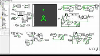 Logisimでスプライトを動かしてみるテスト（２）