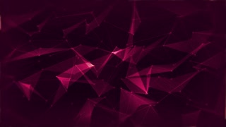 abstract-technology-polygons-wireframe-animation-pink　キッズオンエア