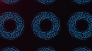 4k-abstract-radio-waves-mosaic-patterns-background-loop　キッズオンエア　