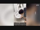 便器をなめる
