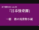 耳で読むSS Vol.2「日本怪奇譚」旅の見世物小屋