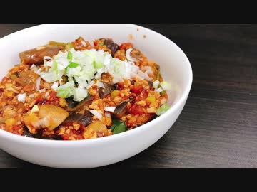 酒の肴のトマトーフ麻婆茄子