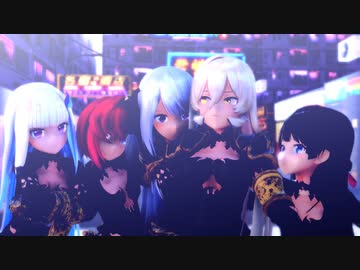 【にじさんじMMD】KILLER B【美兎・楓・リゼ・アンジュ・ニュイ】
