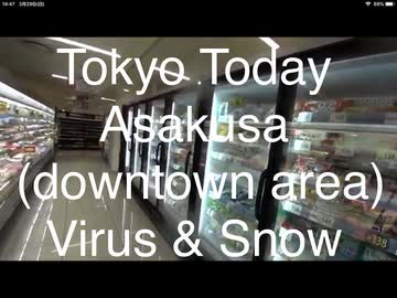 This Sunday, March 29th in Tokyo, around 10-00 - Asakusa, downtown Virus & Snow