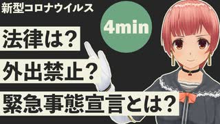 【4分で】ゼロから分かる 新型コロナに関する法律【緊急事態宣言とは？外出禁止できる？】