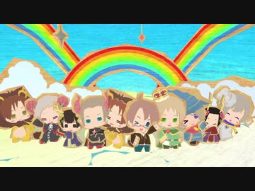 【APヘタリアMMD/手描き/人力】Music Wizard of OZ