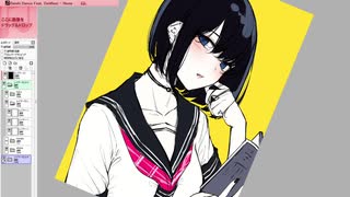 【お絵かき配信】『黒髪ボブ子』(2020/03/29) part 1/2【ニコ生アーカイブ】