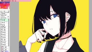 【お絵かき配信】『黒髪ボブ子』(2020/03/29) part 2/2【ニコ生アーカイブ】