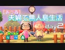 【あつ森】夫婦で無人島生活day2