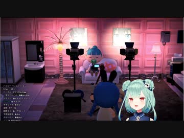 あつ森でリスナーの島にあるラブホにきてしまう夏色まつりと清楚な潤羽るしあ