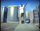 skate.で立体駐車場からダイブしてみた