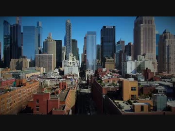 武漢ウイルス蔓延でロックダウンしたニューヨークのドローン映像