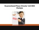 Download Oracle 1z0-983 Dumps Questions Answers Exact2pass