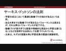 ヤーキス・ドットソンの法則（心理学概論勉強会movie）